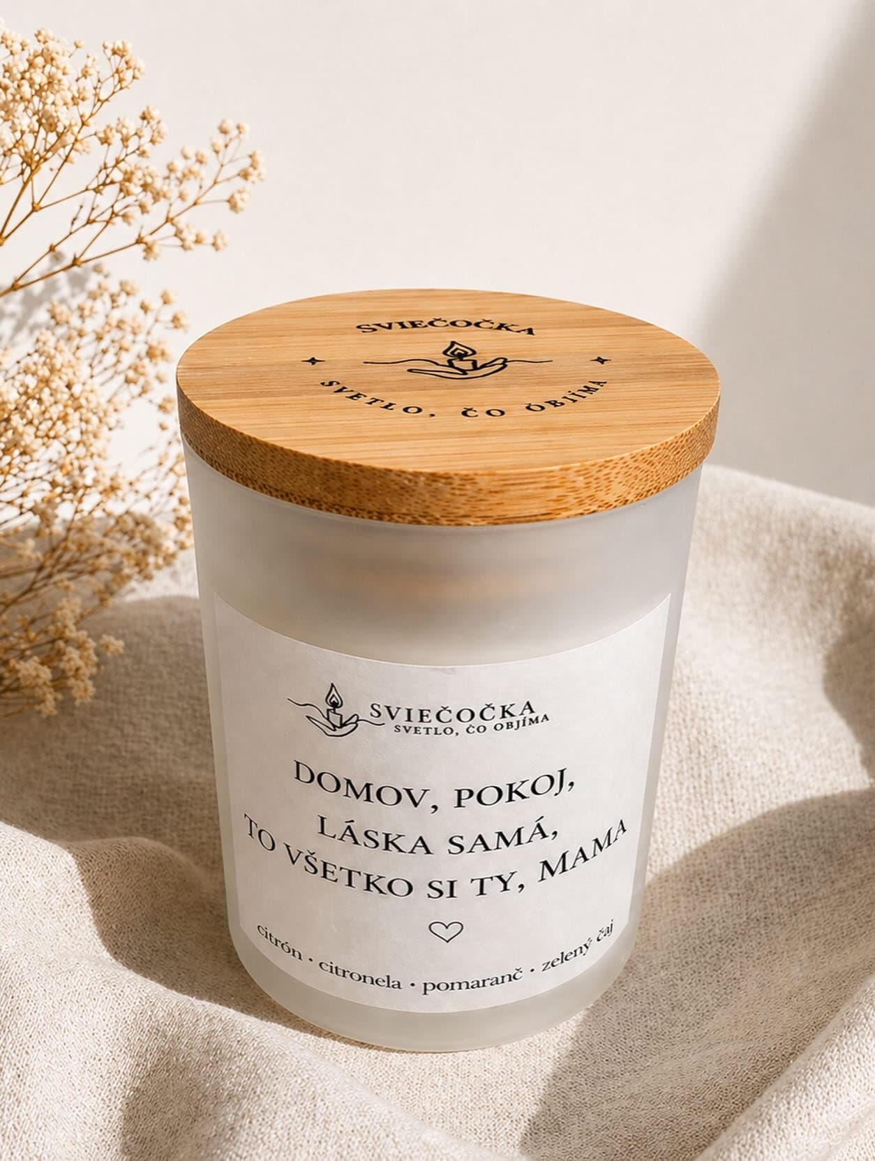 Všetko si mama citrón · citronela · pomaranč · zelený čaj 140g množstvo vosku ručne vyrábaná sójová sviečka sójový vosk - pohľad 2