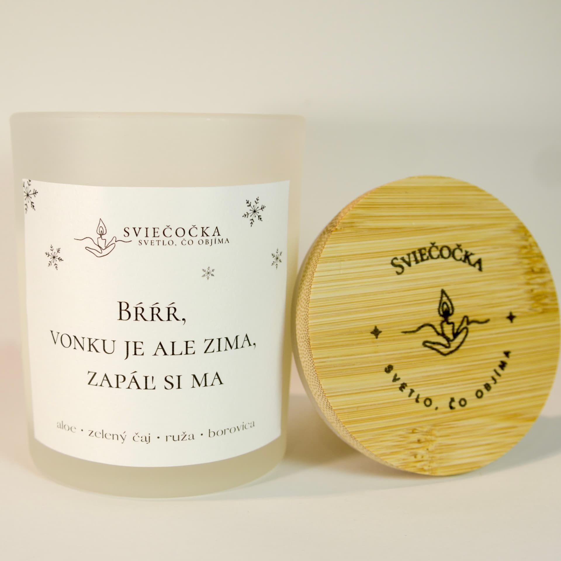 Zapáľ si ma aloe · zelený čaj · ruža · borovica 140g množstvo vosku ručne vyrábaná sójová sviečka sójový vosk - pohľad 2