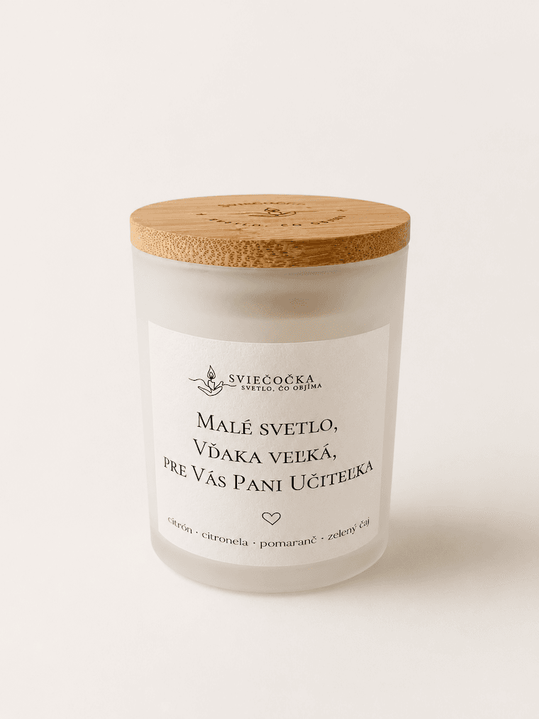 Pani učiteľka citrón · citronela · pomaranč · zelený čaj 140g množstvo vosku ručne vyrábaná sójová sviečka sójový vosk - pohľad 2